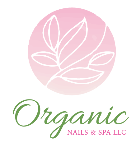 Logo of Organic Nails & Spa in partnership with Ink & Arrow, a creative marketing agency focused on community driven marketing and small business branding.