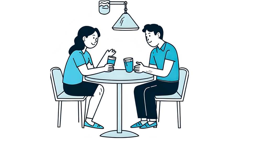 A young couple enters a trendy sports bar, attracted by its strong brand identity, cohesive brand identity, and effective digital marketing.
