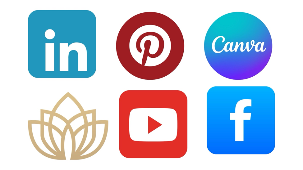 A collage of different well-known logos, each representing a strong brand identity shaped through consistent brand identity and digital marketing strategies.