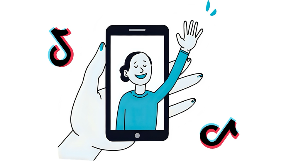 Employees film a branded TikTok video at work, demonstrating how digital marketing tools help reinforce a strong brand identity and overall brand identity.