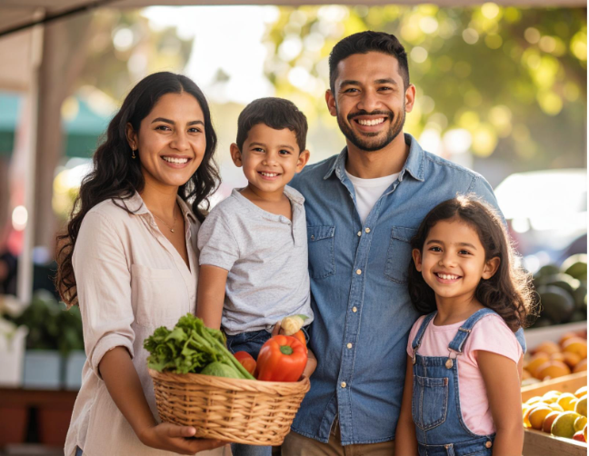 Farmers Market Family Using AIOSEO Scoring Guidelines - Ink & Arrow Marketing Co. Farmers market owners following AIOSEO scoring guidelines for local marketing